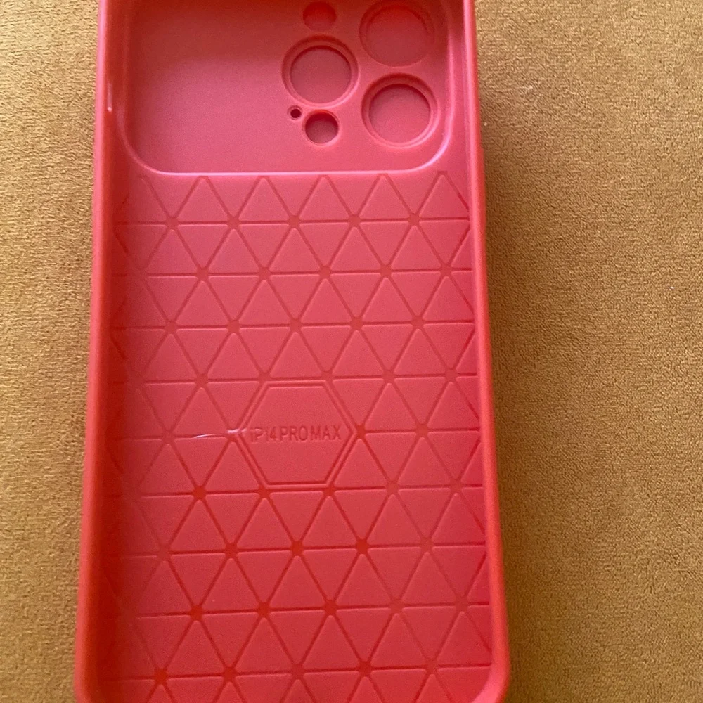 iPhone 14 pro max red shockproof case with slide cover camera lens prote…